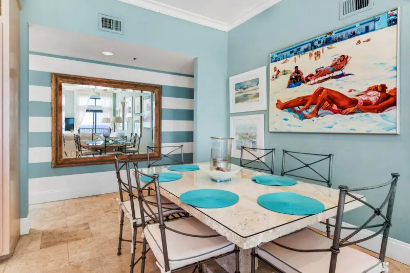 194 Balcony Sundunes Navarre Beach Unit 194 Dining Area